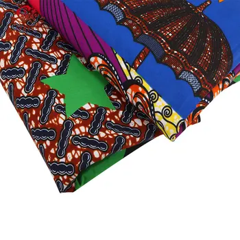 Новая восковая ткань Модный Дизайн С красочным принтом Звезд В Африканском стиле Анкара Проверенная Ткань с восковым принтом